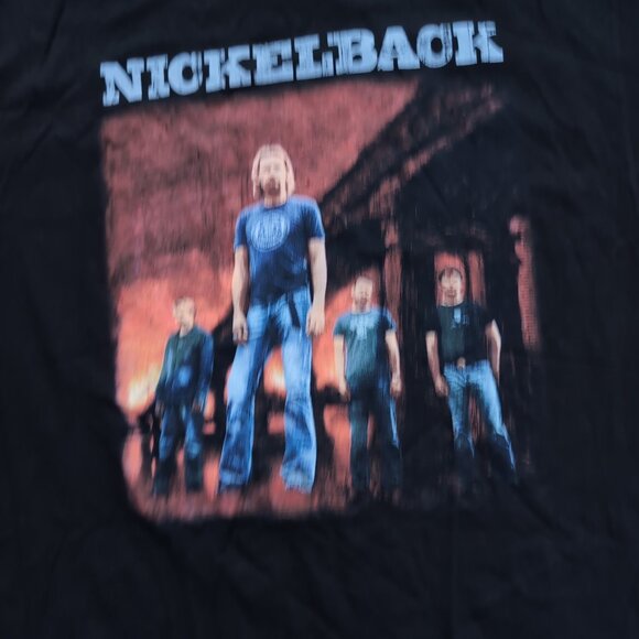 NWT Nickelback The Long Road 2004 Tour Graphic Band T-Shirt Black – Men’s XL - Picture 2 of 7